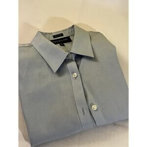 Silver Gray Jones New York Dress Shirt Womens Petite Small PS